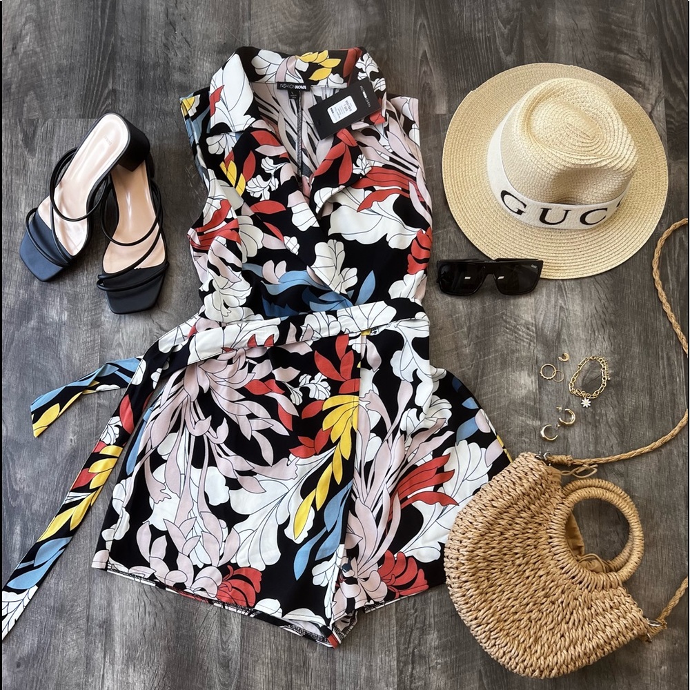 Floral Romper other items in the picture not included.
